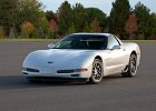 2001 Chevrolet Corvette Coupe  2001 Chevrolet Corvette Coupe -- the fifth generation of the Corvette was produced from 1997 to 2004 and made advancements in lightweight materials, weighing a 100 pounds less than the previous generation